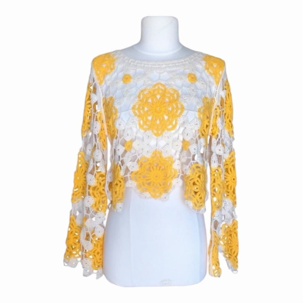 Available Oversized Cropped Boho Vibes Festival Dream One Size NWT Hippie Chic - Picture 4 of 16